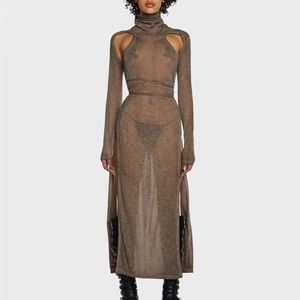 Dolls Kill Atmosphere high slit dress